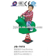 JQ7072 Kids Plastic ride on animal Play frog spring Seesaw rocking horse animal toy